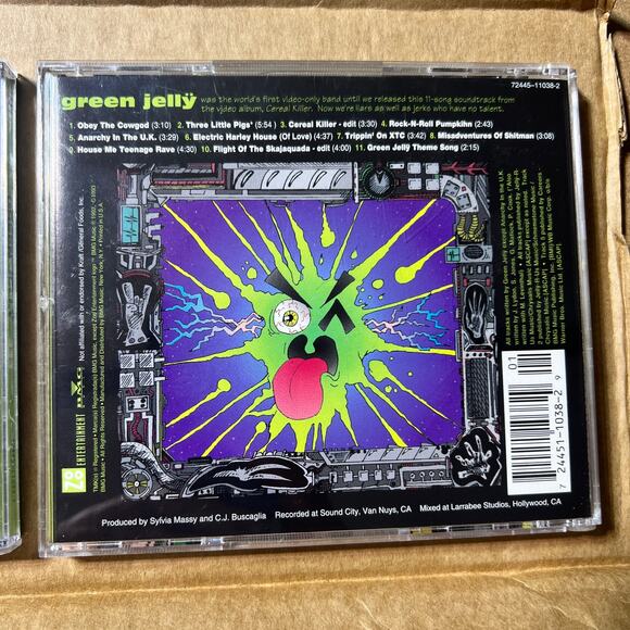 Green Jelly CD Lot / 2 333 / Cereal Killer Soundtrack 1993–1994 Zoo BMG Rare OOP - Picture 8 of 15